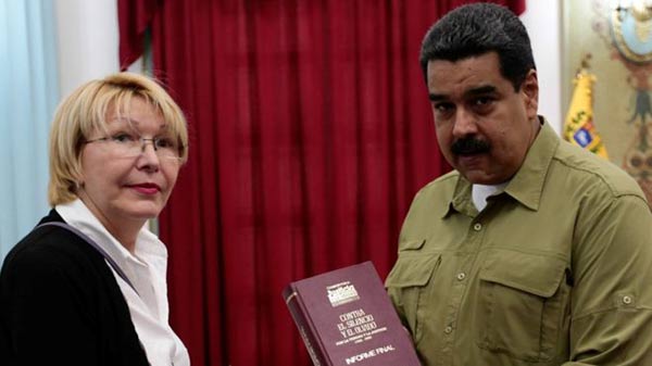Fiscal Luisa Ortega Díaz y Nicolás Maduro |Foto: Reuters