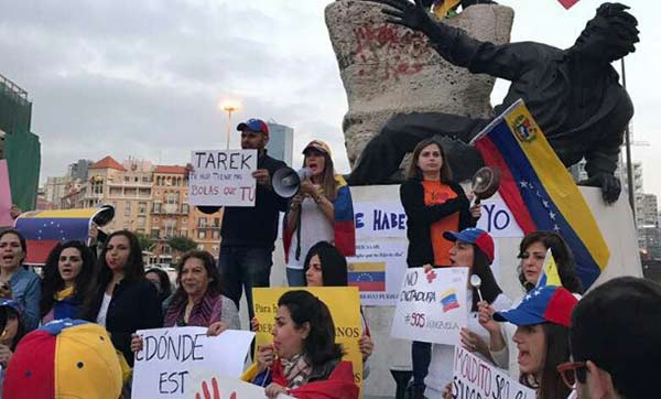 Venezolanos en el Líbano alzan su voz contra Saab |Foto: Twitter