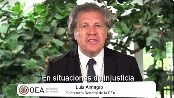 Luis Almagro, secretario General de la OEA | Foto: Captura de video