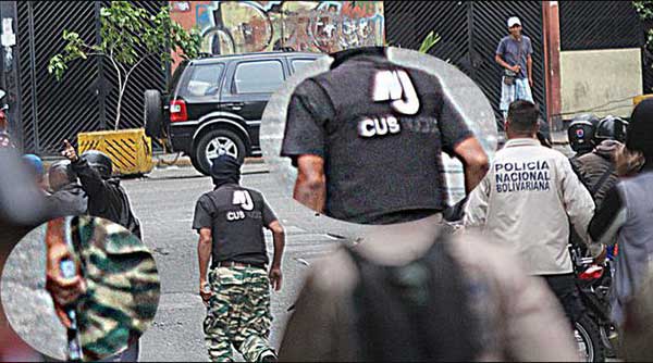 Miembro de colectivo portaba chaleco antibalas del MIJ | Fotos: El Nacional