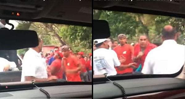 Chavistas atacan acto de Ramos Allup en Sucre | Captura de video