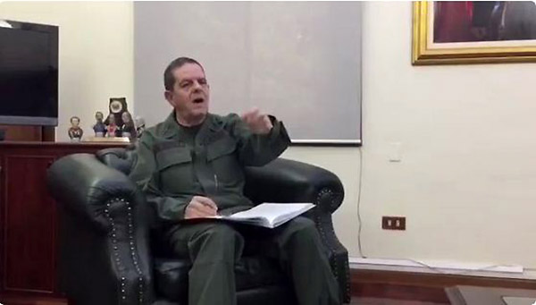 segundo Comandante de la GN, Giuseppe Casciopo | Foto: Captura de video