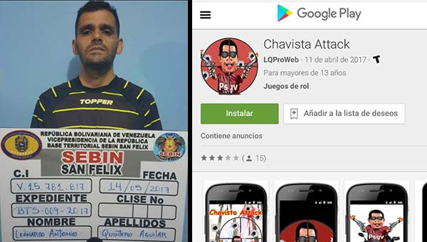 Detenido sujeto por diseñar juego 'Chavista Attack' | Notitotal
