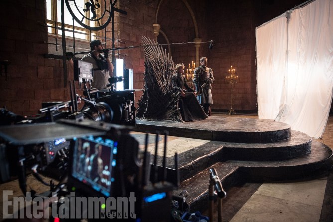 Game of Thrones Behind the Scenes Season 7, Episode TK L-R: Lena Headey as Cersei Lannister and Nikolaj Coster-Waldau as Jaime Lannister