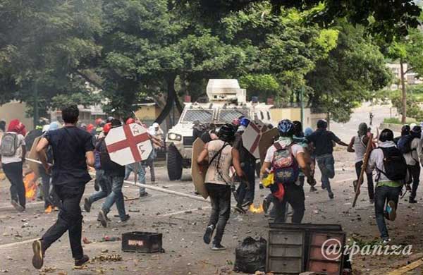Muerte de Armando Cañizales marca otra jornada violenta de protestas en Venezuela | Foto: @ipaniza