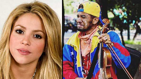 Shakira firmó violín para Wuilly | Imagen: Notitotal