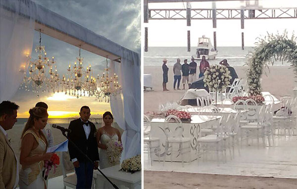 La lujosa boda de un sobrino de Cilia Flores en la Isla de Coche | Composición