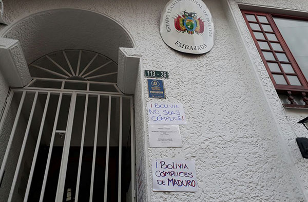 Embajada de Bolivia en Bogotá | Foto: Twitter