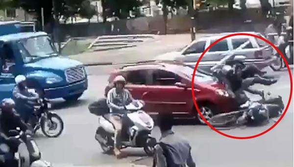 Atropellan a GNB en Altamira | Foto: Captura de video