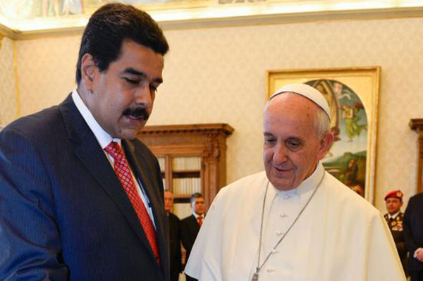 Maduro envió carta al Papa Francisco denunciando participación de niños en actos violentos | Foto: Agencias