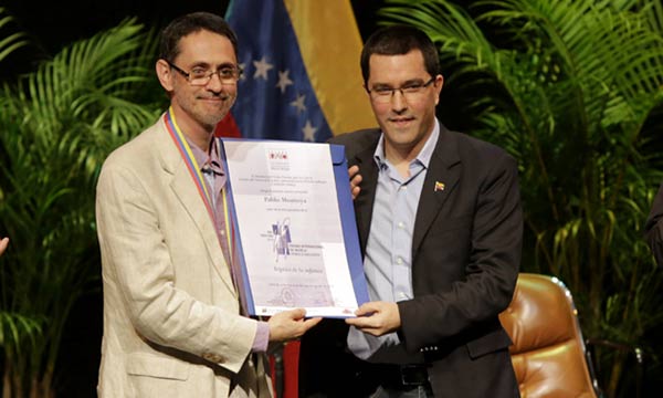 Entrega del Premio Internacional Rómulo Gallegos | Foto: AVN