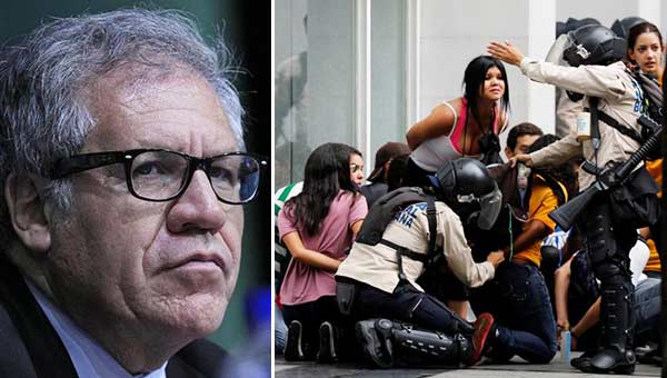 Luis Almagro condena trato a los manifestantes | Fotomontaje Notitotal