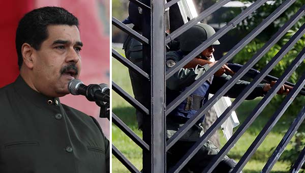 Nicolás Maduro condenó el uso de armas | Fotomontaje Notitotal