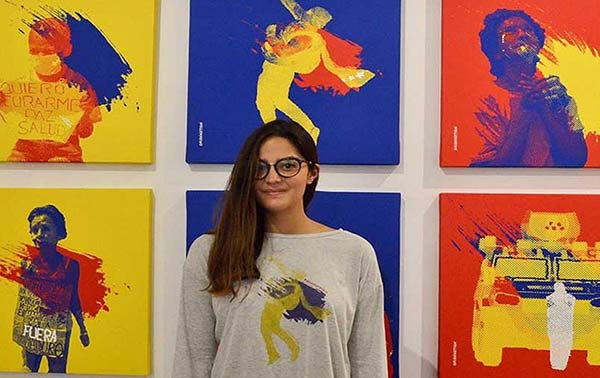Artista Plástico Orianna Montegro ganó premio por su obra sobre las protestas en Venezuela