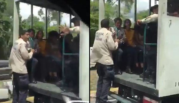 PNB traslada a estudiantes detenidos | Captura de video