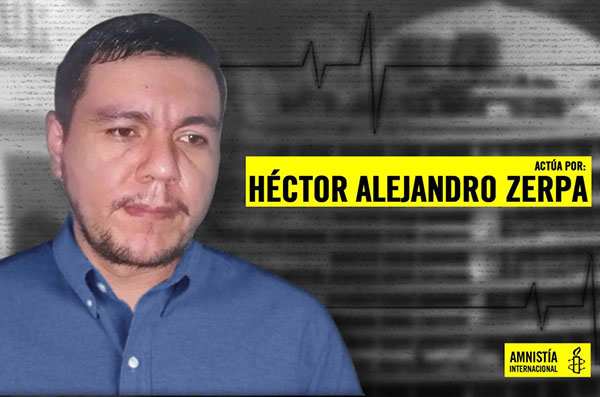 Preso político, Héctor Alejandro Zerpa, se cosió los labios e inició huelga de hambre