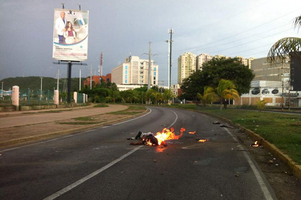 Héctor Anuel, presunto colectivo quemado durante una manifestación en Lechería | Foto: @Diario_ElTiempo
