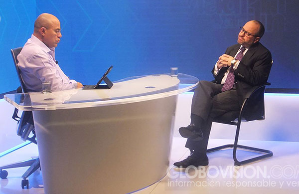 John Magdaleno en entrevista con Vladimir Villegas | Foto: Globovisión