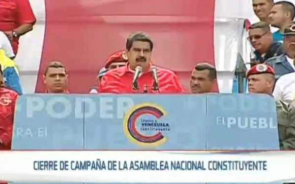 Maduro encabeza cierre de campaña Constituyente | Captura de video