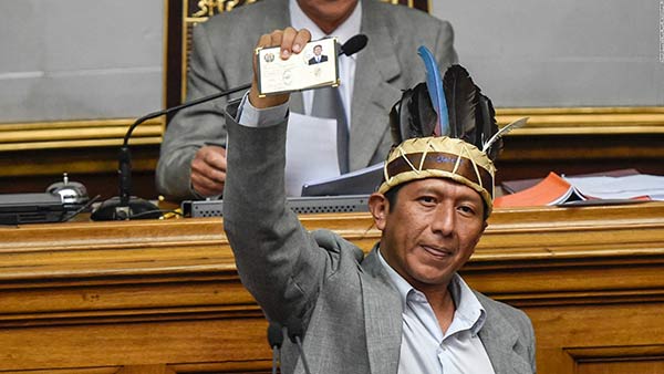 Diputado de Amazonas, Robert Guzamana | Foto: AFP