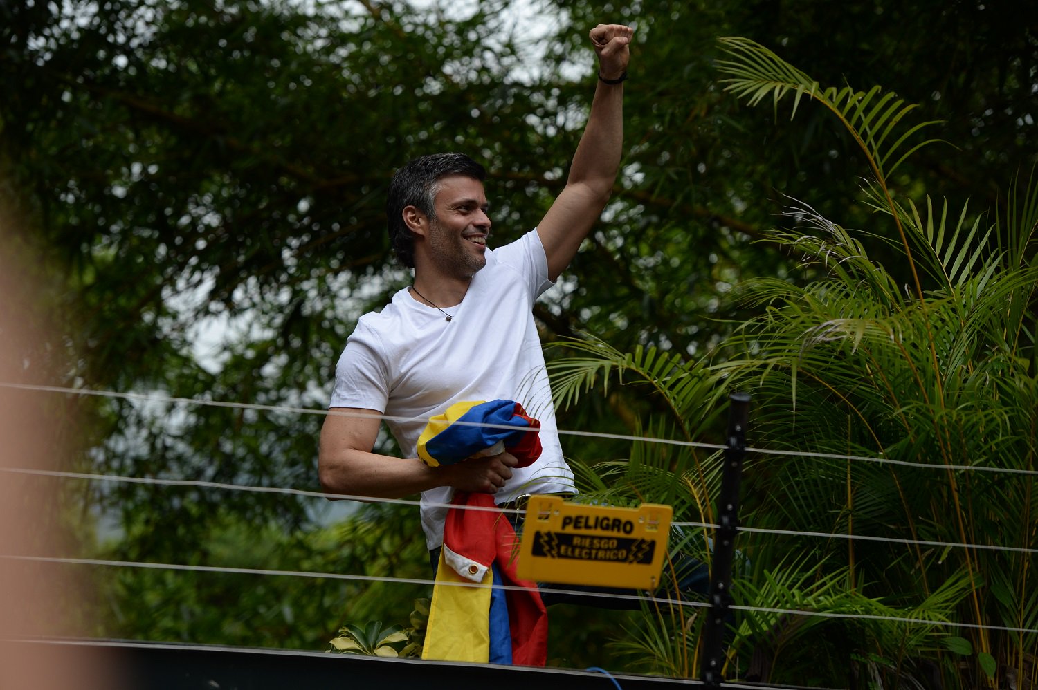 Leopoldo López desde su casa | Foto: Agencias