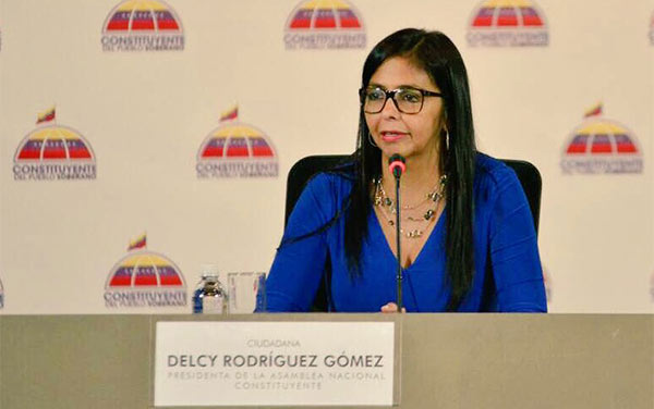 Delcy Rodríguez, Presidenta de la ANC | Foto: @ANC_Ve