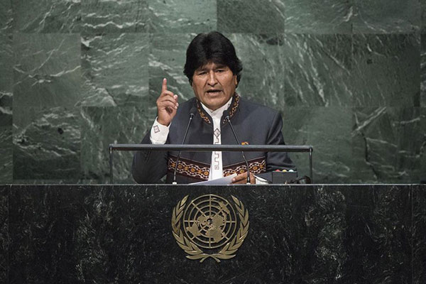Evo Morales repitió polémica frase de Chávez en su intervención en la ONU | Foto: EFE 
