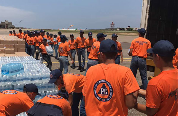 Venezuela envía 18 toneladas de insumos a Dominica por el paso del huracán María | Foto: @telesurenglish
