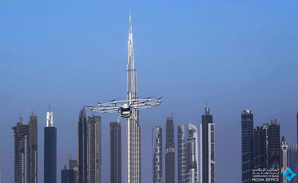 El primer 'taxi dron' autopilotado despega en Dubái | Foto: Dubai Media Oficce