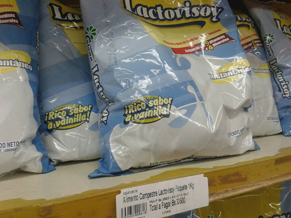 Nuevo precio del Lactovisoy |  Foto cortesía