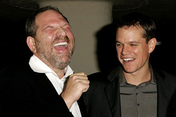 Matt Damon y Harvey Weinstein | Foto: Wirelmage