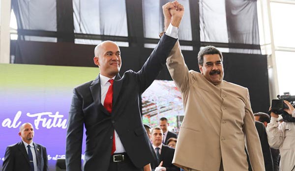 Jorge Rodríguez y Nicolás Maduro | Foto: @PresidencialVen