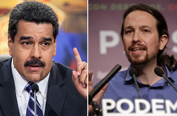 Maduro ha asegurado no haber conocido personalmente al secretario general de Podemos, Pablo Iglesias | Composición