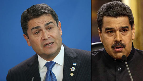 Juan Orlando Hernández, presidente de Honduras / Nicolás Maduro | Composición Notitotal
