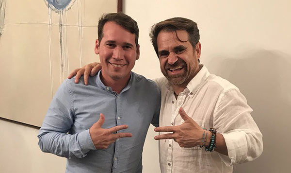 Rafael Lacava y el candidato Alejandro Marvez | Foto: @rafaellacava10