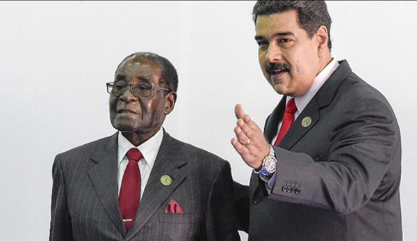 Robert Mugabe y Nicolás Maduro | Foto: Getty Images