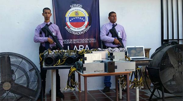 Encuentran 21 máquinas minadoras de criptomonedas en un galpón | Foto: Prensa PoliLara