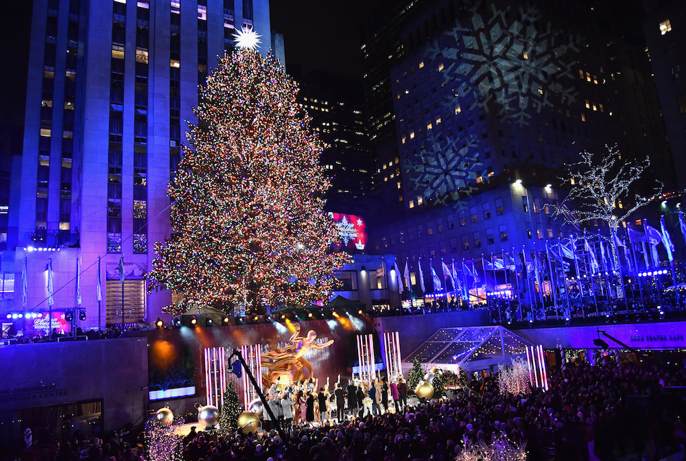 EN FOTOS Así fue el encendido del árbol de Navidad del Rockefeller